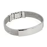 Bling Jewelry Stainless Steel Cable Bangle