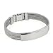 Bling Jewelry Stainless Steel Cable Bangle Bracelet - Engravable Medical Identification ID Bracelet