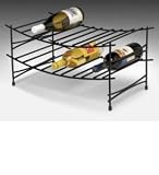Spectrum Diversified 49910 Black Stackable Wine Rack Black