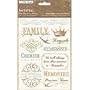 Ancestral Rub-Ons With Pearls 4.5 X6 Sheet-