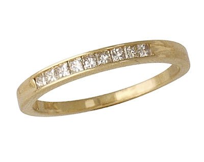 .25 CTW Princess Channel Band 14K Yellow Gold