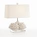 Cassidy Handmade White Porcelain and Acrylic Lamp with Ivory Shade