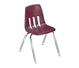 9000 Series Classroom Chair, 18 Seat Height, Navy/Chrome, 4/Carton (VIR901851)