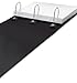 Find It Heavy Duty Flat View Binder, 4 Inches, Black (FT07074)
