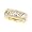 14K Tri-Color Gold Hand-Woven Wedding Band For Men and Women - Size 5