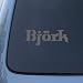 BJORK - Vinyl Car Decal Sticker #1784 | Vinyl Color: Silver
