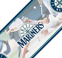 Seattle Mariners MLB Prepasted Wall Border, 6-Inch-by-15-Foot