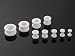 Flesh Tunnel Plug Stopfen Acryl Ohr Piercing WEIß