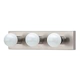 Review Sea Gull Lighting 4737-98 / Sea Gull Lighting 4737-98 Center Stage Three-Bulb Vanity, Brushed Stainless Finish