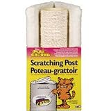 Catit Kitty Playground Sisal Cat Scratching Post 3.75" diameter white and sisal-color- 15" length x 14" width x 14" height