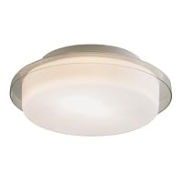 Eurofase 14697-012 Logen 1-Light Flushmount, Clear/Opal