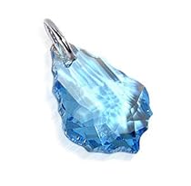 Sterling Silver Multifaceted Baroque Swarovski Crystals Pendant