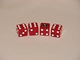 Red Dice Valve Caps (Set of 4)