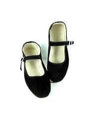 Samt-Ballerina CHINA FLAT schwarz