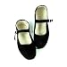 Samt-Ballerina CHINA FLAT schwarz