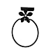 Spectrum 16910 Flower Over The Drawer/Cabinet Towel Ring, Black