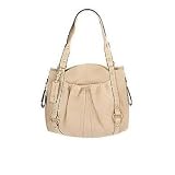 B Makowsky Tribecca Glove Leather North South Pocket Tote with Stitching Detail
