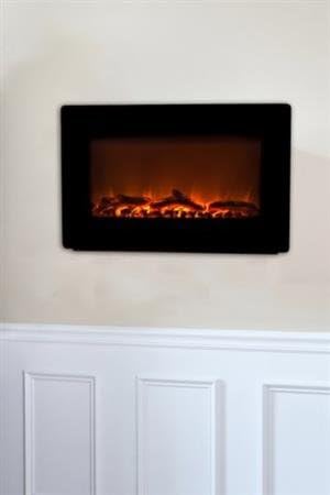 Fire Sense Black Wall Mounted Electric Fireplace - DSD533169