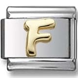 Disney letter F Italian charm