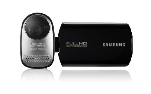 Samsung HMX-T10 High Definition Memory Camcorder (HD, 1920x1080 (50i, 10-fach opt. Zoom, 6,85 cm (2,7 Zoll) Display) schwarz