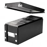 Snap-N-Store CD Storage Box, 13.25 x 5.125 x 5.125 Inches, Black (SNS01521)
