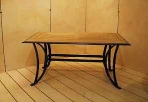 Siena Garden 333931 Gartentisch Gerona teakholz Aluminiumgestell 150 x 90 x 71 cm Preisvergleich