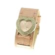 Jordan Pink Ladies Designer Heart Leather Watch