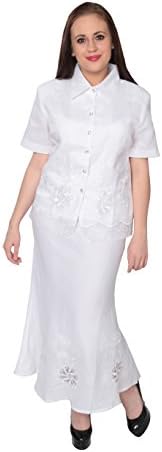 White Linen Suit,Jessica Taylor,Button Front,Available Sizes S-4X