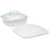 CorningWare SimplyLite 1-1/2-Quart Casserole with Glass and Plastic Lids