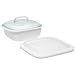 CorningWare SimplyLite 1-1/2-Quart Casserole with Glass and Plastic Lids