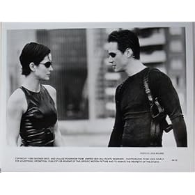 Carrie-Anne Moss & Keanu Reeves Original 8x10 Matrix Photo #1947
