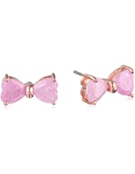 Betsey Johnson "Color Me Betsey" Pink Bow Stud Earrings