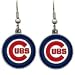 Chicago Cubs Pierced Dangle Earrings Stailess Hook Design