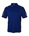 adidas A76 Mens Climalite 3-Stripes Cuff Polo - Collegiate Royal & White, Medium