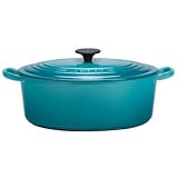 Le Creuset Teal Oval Casserole 25cm