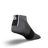 SockGuy Elite-Tech 1in Dark Grey Cycling/Running Socks