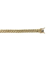 CleverEves 14Kt Yellow Gold Curb Link 9.5mm Bracelet