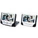 Mustek PD77B Dual Unit 7-Inch Portable DVD Player with Bag & Battery