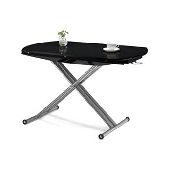 Table basse extensible noire FIONA