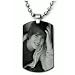 Justin Bieber Style 1 Dogtag Pendant Necklace w/Chain and Giftbox