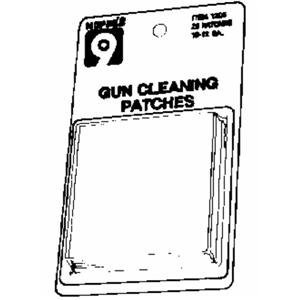 Hoppes Gun Cleaning Patch for .270 - .35 Caliber No. 3, 50 Pack, Poly Bag E/F
