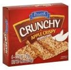 Pampa Crunchy Apple Crispy Granola Bars, (6) boxes 6 Bars in a Box