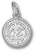 West Virginia Mountaineers Solid Sterling Silver College Of Law Seal 3/8'' Pendant