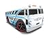 HOT WHEELS HW CITY 2014 RELEASE WHITE SURFIN SCHOOL BUS DIE-CAST