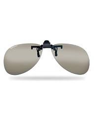 Flying Fisherman Flip-Up Clip-On Teardrop Shape Polarized Sunglasses by