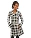 Apparel : Tripp NYC The Trench Jacket in Black & White Plaid,Light Jackets for Women