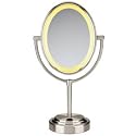 Conair BE47SNT Oval Satin Nickel Double Sided Illuminated Mirror
