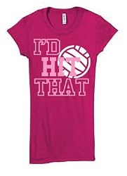 I'd Hit That Volleyball Girls Juniors T-Shirt