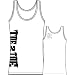 Toe2Toe Men's Ribbed Tank, Medium, White