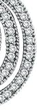 14K Diamond Circles Chandelier Necklace